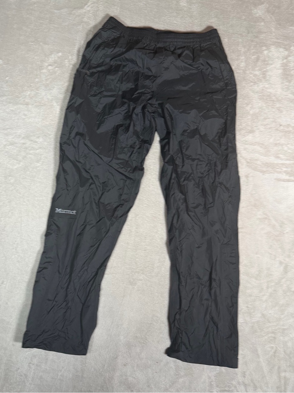 Marmot Black Packable Rain Pants - Picture 2 of 7
